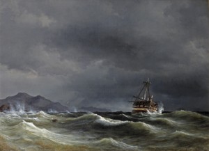 Anton Melbye_Schiffbruch vor der Küste_1846_Ubbens Art-72dpi