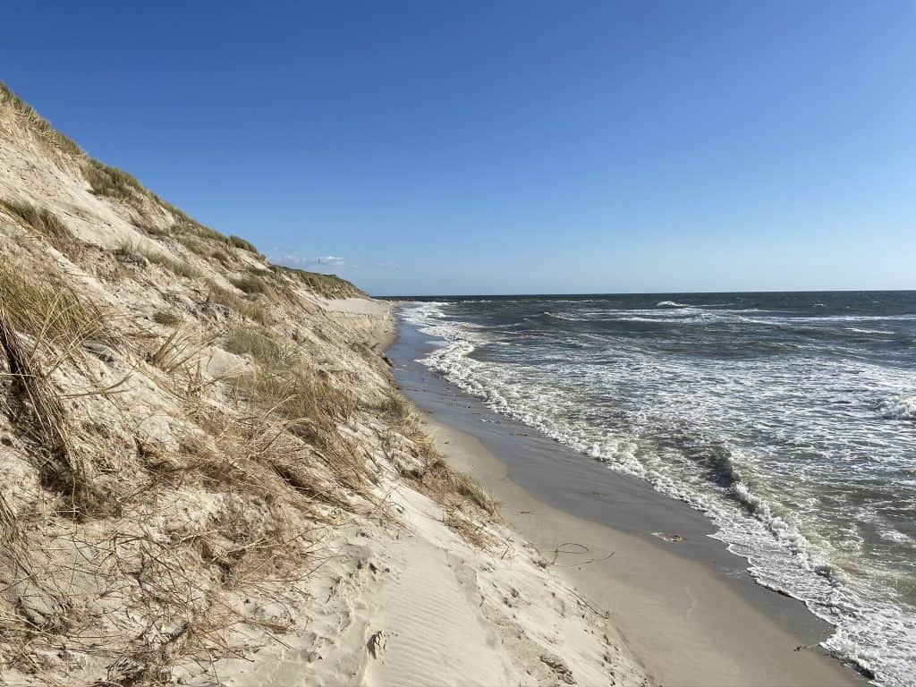Sandverlust am Hörnumer Weststrand